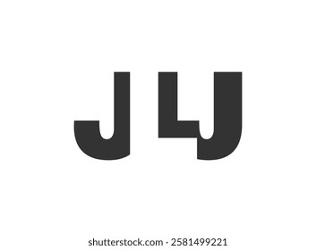 JLJ logo design. Initial letter J L J bold font style for tech startups, consulting, corporate branding. Creative company name, headlines typography identity, trendy logotype. Vector illustration.