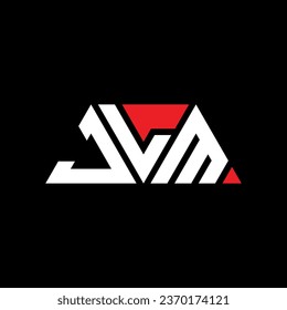 Diseño del logotipo de la letra triangular JLM con forma triangular. Monograma de diseño del logotipo del triángulo JLM. Plantilla de logotipo vectorial de triángulo JLM con color rojo. Logotipo triangular JLM Diseño sencillo, elegante y lujoso.