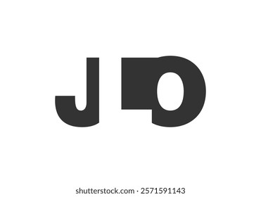 JLO logo design. Initial letter J L O bold font style for tech startups, consulting, corporate branding. Creative company name, headlines typography identity, trendy logotype. Vector illustration.