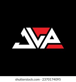 Diseño del logotipo de la letra triangular JLP con forma triangular. Monograma de diseño del logotipo del triángulo JLP. Plantilla de logotipo vectorial de triángulo JLP con color rojo. Logotipo triangular del JLP Diseño sencillo, elegante y lujoso.