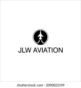 jlw aviation personal logo design