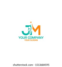 JM Career Logo Design Vector
