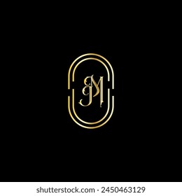 JM creative modern letters logo design template