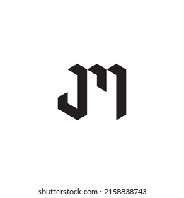 JM initial logo letters in high quality professional design that will print well across any print media