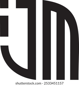 Diseño del logotipo de la hoja de JM, icono, símbolo, archivo del Vector 