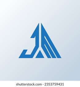 Diseño creativo del logo de la carta de JM. Diseño único de JM.
