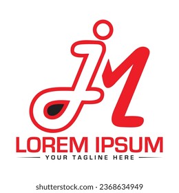 JM Letter Logo design creative and unique logo design