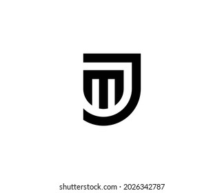 plantilla vectorial de diseño de logotipo de letra JM