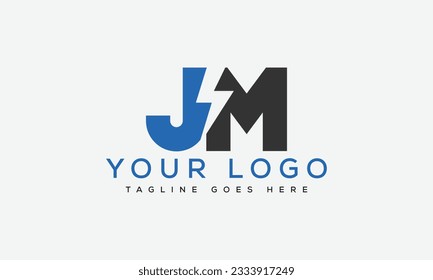JM letter Logo Design vector Template.