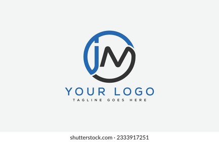 JM letter Logo Design vector Template.