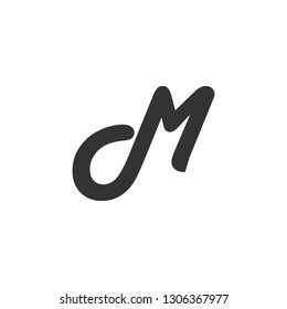 jm letter vector logo design