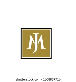 jm logo design simple modern template
