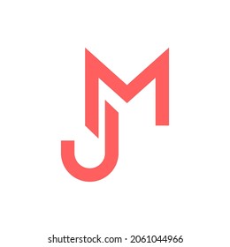 Jm Logo Vector Design Template Stock Vector (Royalty Free) 2061044966 ...