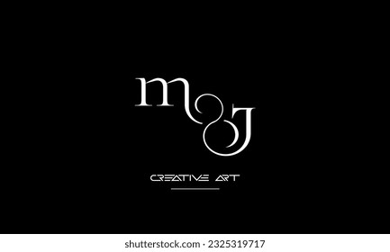 Abstrakte Buchstaben JM, MJ, J, M Logo-Monogramm