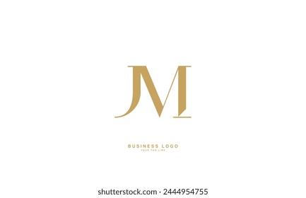 JM, MJ, J, M, Abstract Letters Logo Monogram