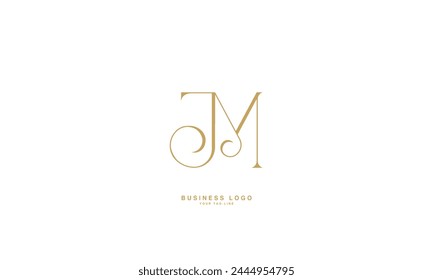 JM, MJ, J, M, Abstract Letters Logo Monogram