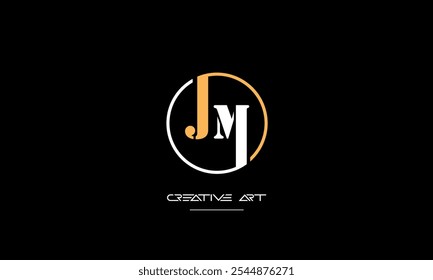 JM, MJ, J, M abstrakte Buchstaben Logo-Monogramm