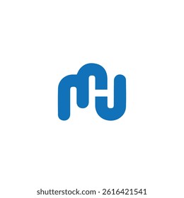 JM MJ Letter monogram Initial Logo Design Template Vector Illustration. JM MJ elegant and Professional icon design
