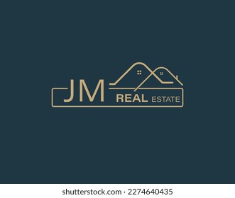 JM Real Estate  Consultants Logo Design Vectors images. Luxury Real Estate Logo Design