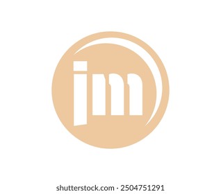 JM sport emblem or team logotype. Ball logo with a combination of Initial letter J and M for balls shop, sports company, training, club badge. Vector illustration.