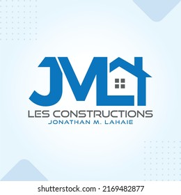 JML Home Real-estate modern creative premium logo design vector template
