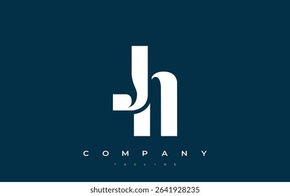 JN Abstract Geometric Logo Design. Modern and elegant logo design with simplistic typography elements, showcasing branding excellence.