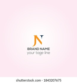 JN business vector logo design, JN Creative logo design, cooperate logo, Identity design