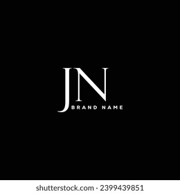  JN creative initials letter logo design. JN icon design. J N