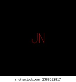 JN creative modern letters logo design template