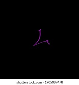 Jn handwritten logo for identity