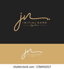 JN Initial letter handwriting and signature logo.
