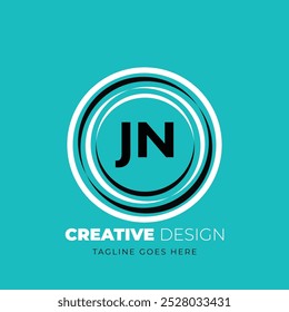 JN letter logo creative design. JN unique design. Vector illustration