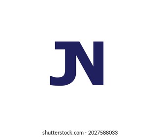 Jn Letter Logo Design Vector Template Stock Vector (Royalty Free ...