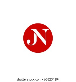 jn letter vector logo. jv letter vector logo