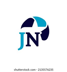 JN monogram initials letter concept. JN icon logo design. JN elegant and Professional letter icon design.