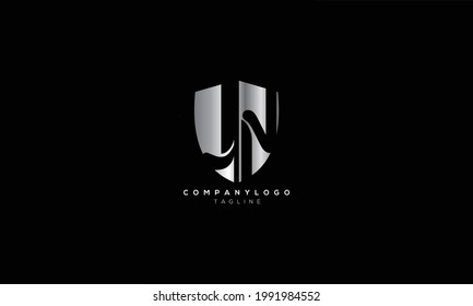 JN NJ J AND N Abstract initial monogram letter alphabet logo design