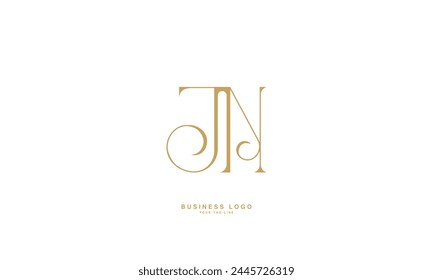 JN, NJ, J, N, Abstract Letters Logo Monogram