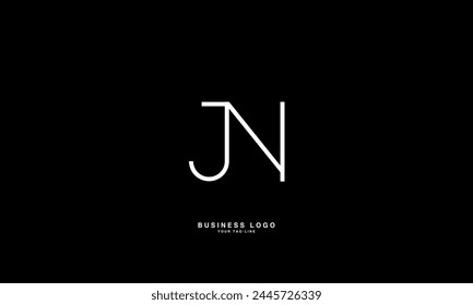 JN, NJ, J, N, Abstract Letters Logo Monogram