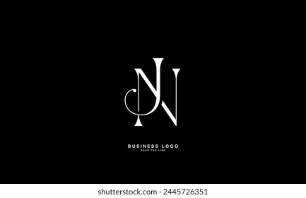 JN, NJ, J, N, Abstract Letters Logo Monogram