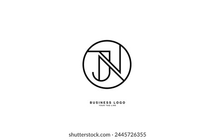 JN, NJ, J, N, Abstract Letters Logo Monogram