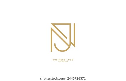 JN, NJ, J, N, Abstract Letters Logo Monogram