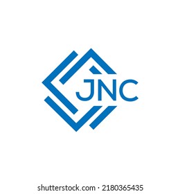 Diseño del logo de la carta JNC sobre fondo blanco. El concepto del logo de la carta de círculo creativa JNC. Diseño de letras JNC.
