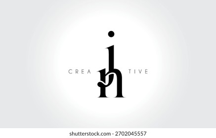 JNjn Elegant Serif Monogram Logo – Luxury Lowercase Typographic Lettermark for Modern Branding
