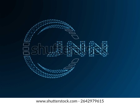 JNN low poly letter logo vector design. JNN lower poly logo design. Low poly logo.