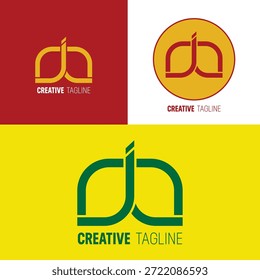 Letra de la junta Logotipo simple y único 