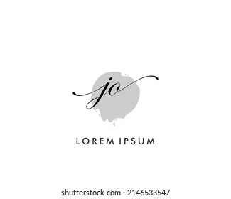 JO Initial beauty monogram logo Vektorgrafik