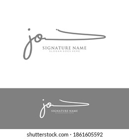 JO Initial letter handwriting and signature logo.