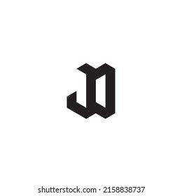 JO letras iniciales del logotipo en un diseño profesional de alta calidad que se imprimirán bien en cualquier medio impreso