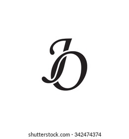 JO initial monogram logo
