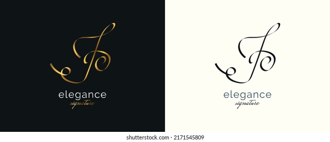 JO Initial Signature Logo Design with Elegant and Minimalist Handwriting Style. Initial J and O Logo Design for Wedding, Fashion, Jewelry, Boutique and Business Brand Identity